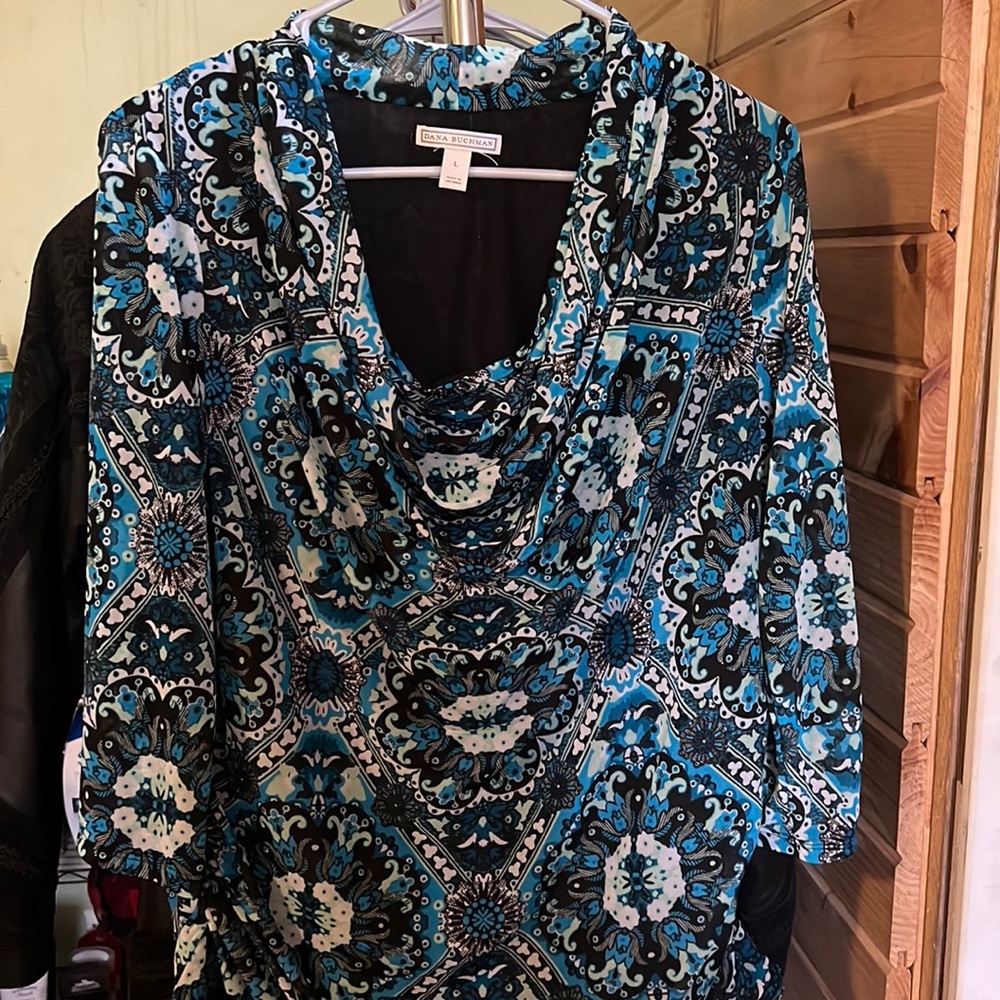 Dana Buchman | Blouse | Size L | Blue